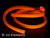 PVC UV active string/cable 8mm (10m) - orange