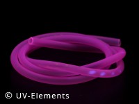 PVC UV active string/cable 6mm (1m) - pink