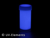 Unsichtbarer Leuchtlack 100ml - blau