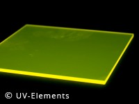 Fluorescent Acrylic Sheet 21x29cm 5mm - yellow