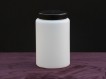 Round plastic jar 500ml milky haze (1 piec)