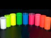 UV active body paint set 6 (8x100ml colors: white, blue, green, yellow, red, orange, pink, magenta)