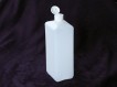 Square plastic jar with hinged cover cap 1000ml (10pcs)