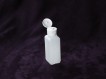 Square plastic jar with hinged cover cap 100ml (10pcs)